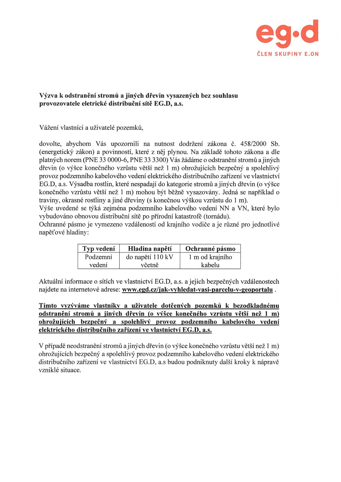 Výzva EGD