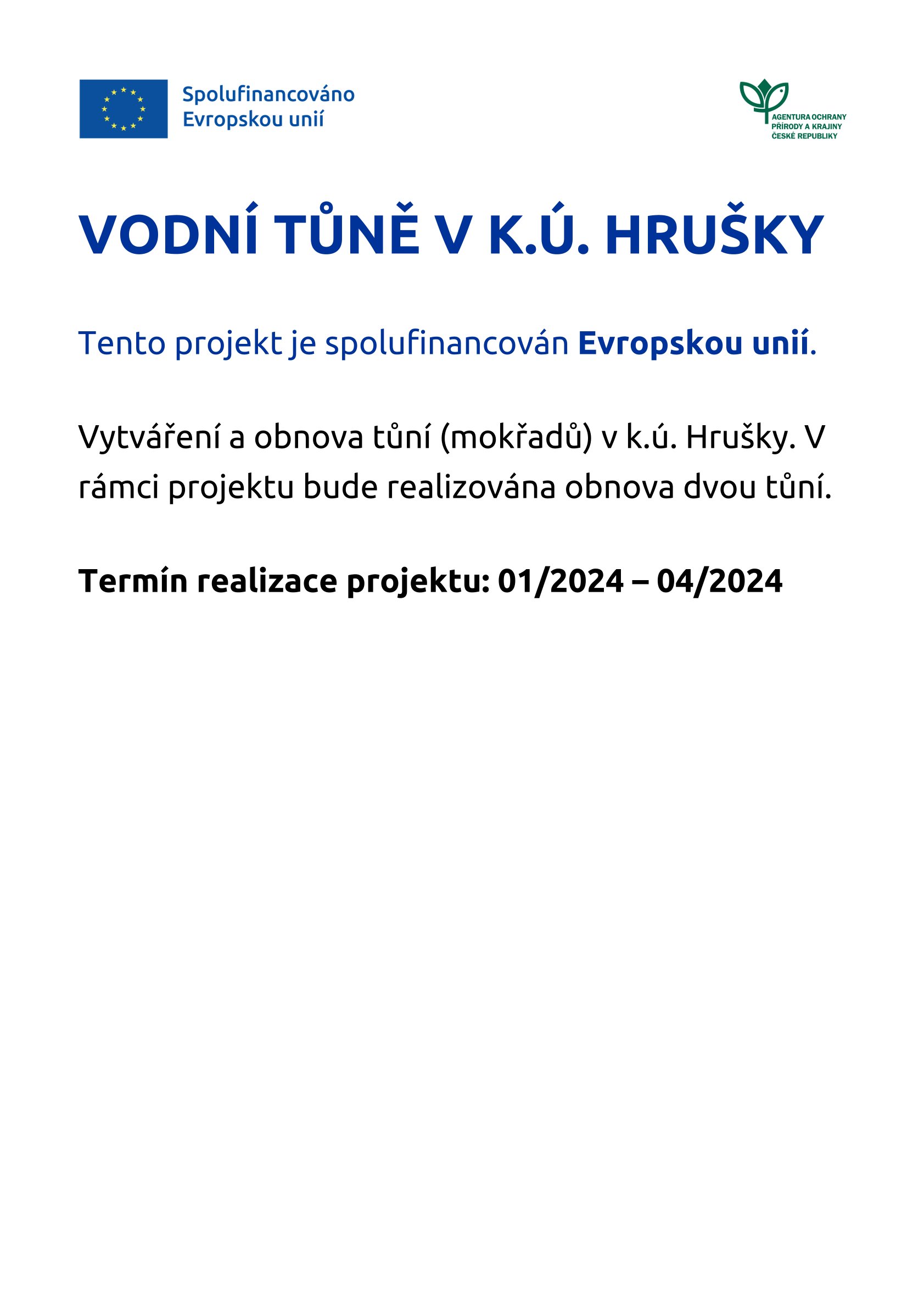 plakat Tůně Hrušky